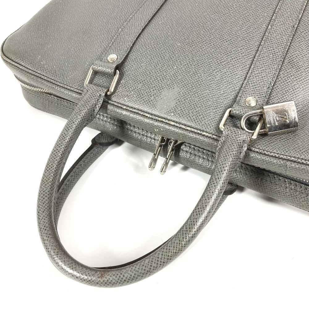 LOUIS VUITTON M30640 タイガ ポルトドキュマンヴォワヤージュ PDV カバン トートバッグ ビジネスバッグ タイガレザー ユニセックス グラシエ グレー