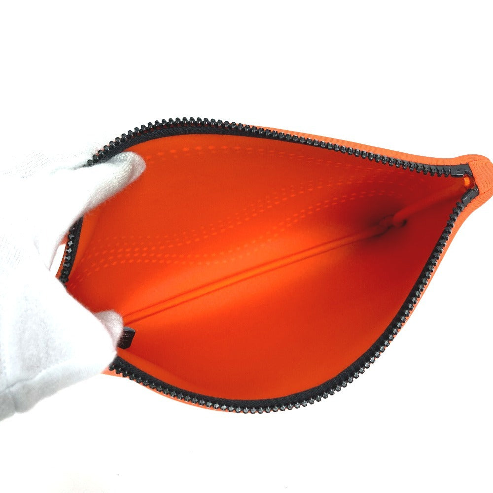 HERMES トゥルーストワレット ネオバンカノエMM ネオバンカノエ MM クラッチバッグ カバン メイクポーチ マルチポーチ ポーチ ポリアミド ユニセックス オレンジ