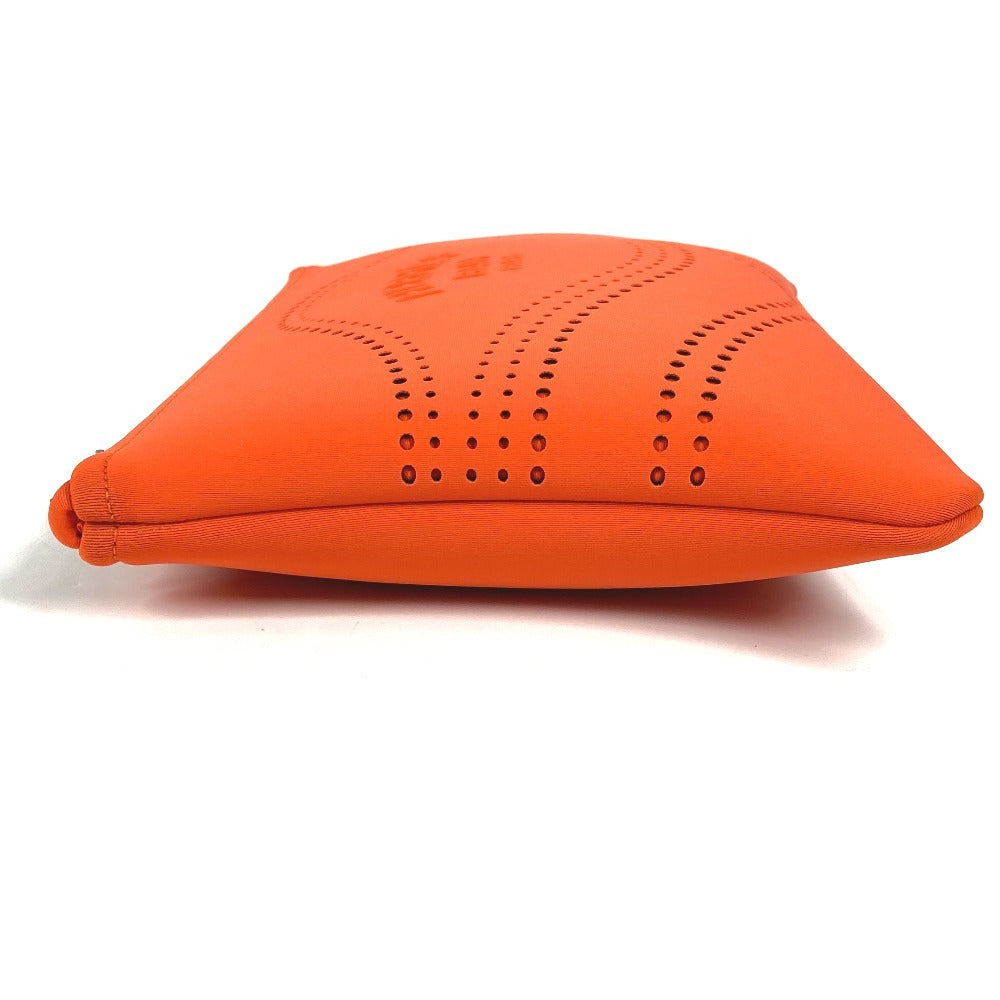 HERMES トゥルーストワレット ネオバンカノエMM ネオバンカノエ MM クラッチバッグ カバン メイクポーチ マルチポーチ ポーチ ポリアミド ユニセックス オレンジ