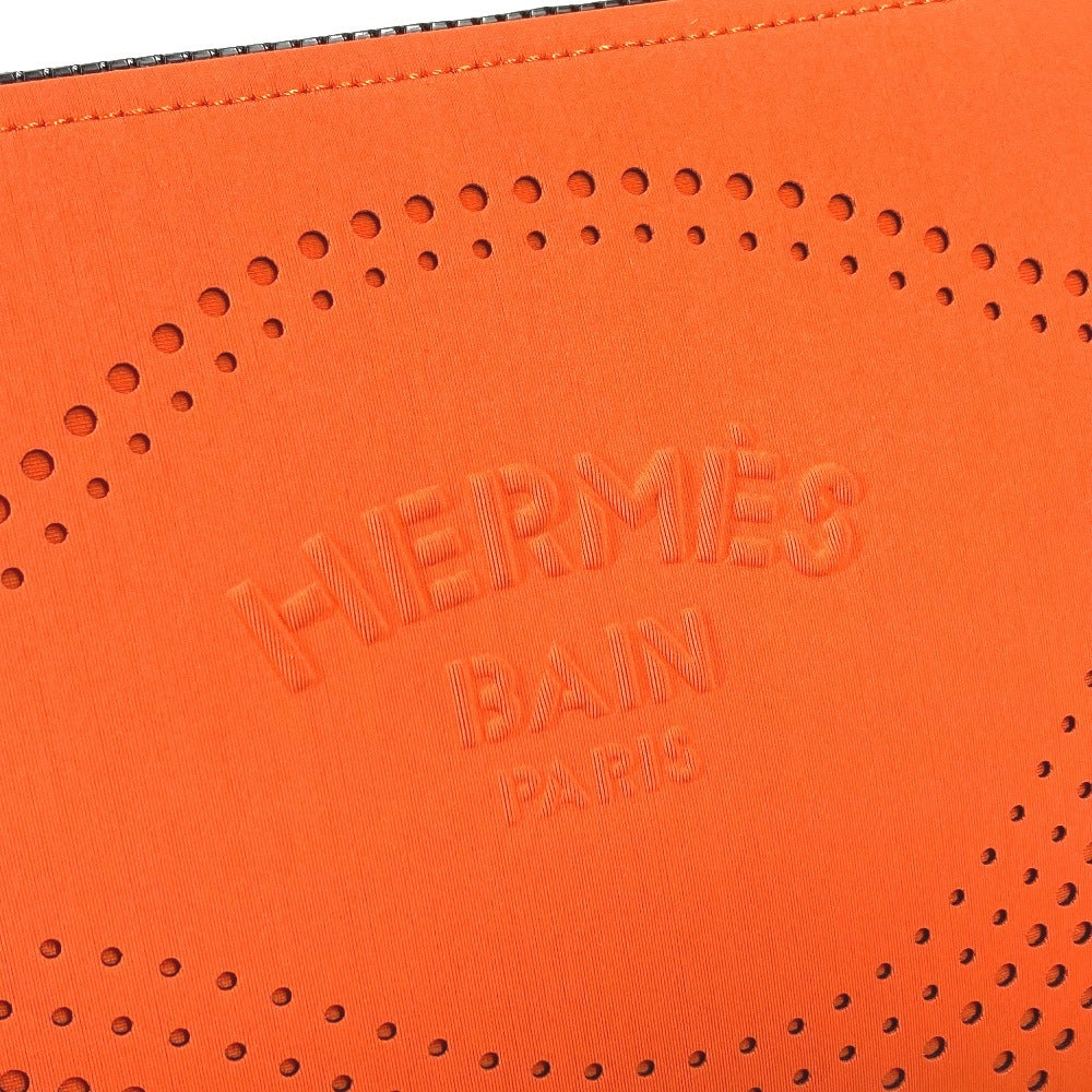 HERMES トゥルーストワレット ネオバンカノエMM ネオバンカノエ MM クラッチバッグ カバン メイクポーチ マルチポーチ ポーチ ポリアミド ユニセックス オレンジ