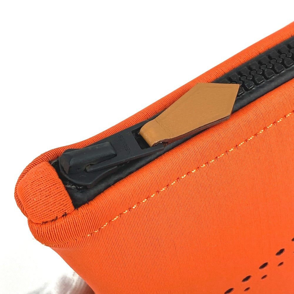 HERMES トゥルーストワレット ネオバンカノエMM ネオバンカノエ MM クラッチバッグ カバン メイクポーチ マルチポーチ ポーチ ポリアミド ユニセックス オレンジ