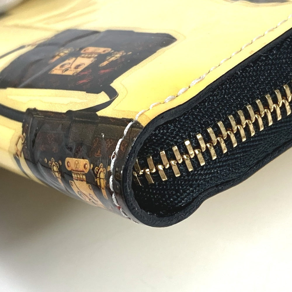 LOUIS VUITTON M50372 ニコラジェスキュール ジッピーコインパース ラウンドファスナー 財布 小銭入れ コインケース パテントレザー ユニセックス ブラック