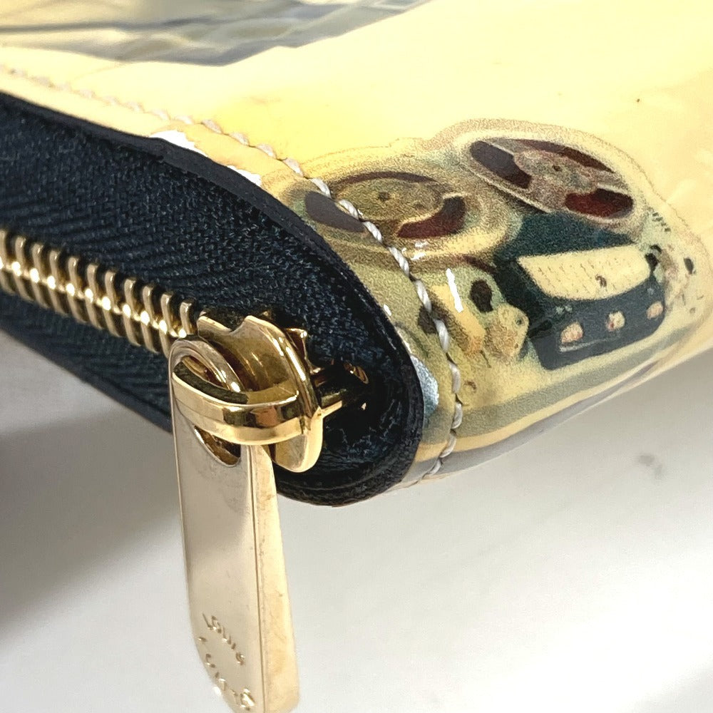 LOUIS VUITTON M50372 ニコラジェスキュール ジッピーコインパース ラウンドファスナー 財布 小銭入れ コインケース パテントレザー ユニセックス ブラック