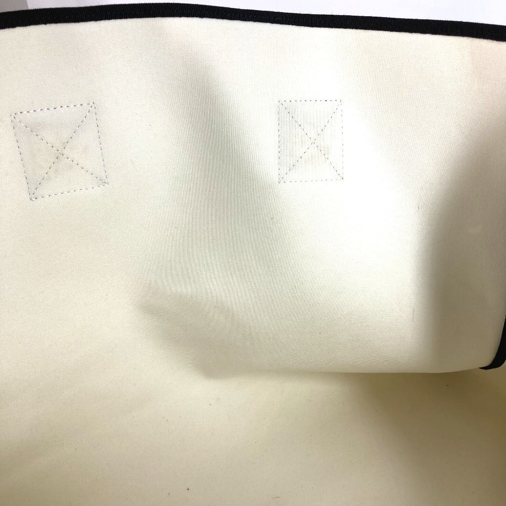 HERMES ショルダーバッグ 肩掛け レオパード ヒョウ 豹 ビーチバッグ カバン トートバッグ コットン ユニセックス ブラック