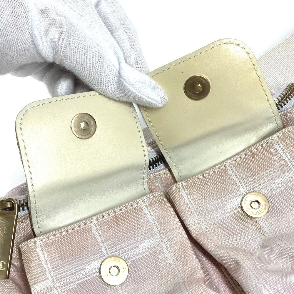 CHANEL New Travel Line CC Coco Mark Waist Pouch, Waist Bag, Crossbody Belt Bag, Nylon, Women's, Pink