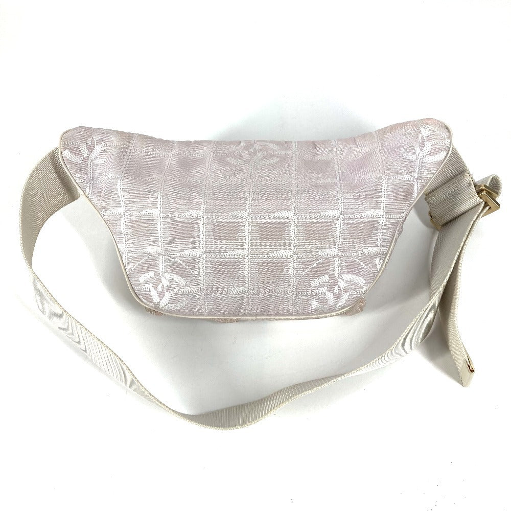 CHANEL New Travel Line CC Coco Mark Waist Pouch, Waist Bag, Crossbody Belt Bag, Nylon, Women's, Pink