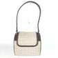 BVLGARI BVLGARI B-ZERO1 Drum Shoulder Bag with Flap, Leather/Canvas, Beige, Women's