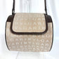 BVLGARI BVLGARI B-ZERO1 Drum Shoulder Bag with Flap, Leather/Canvas, Beige, Women's