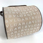 BVLGARI BVLGARI B-ZERO1 Drum Shoulder Bag with Flap, Leather/Canvas, Beige, Women's