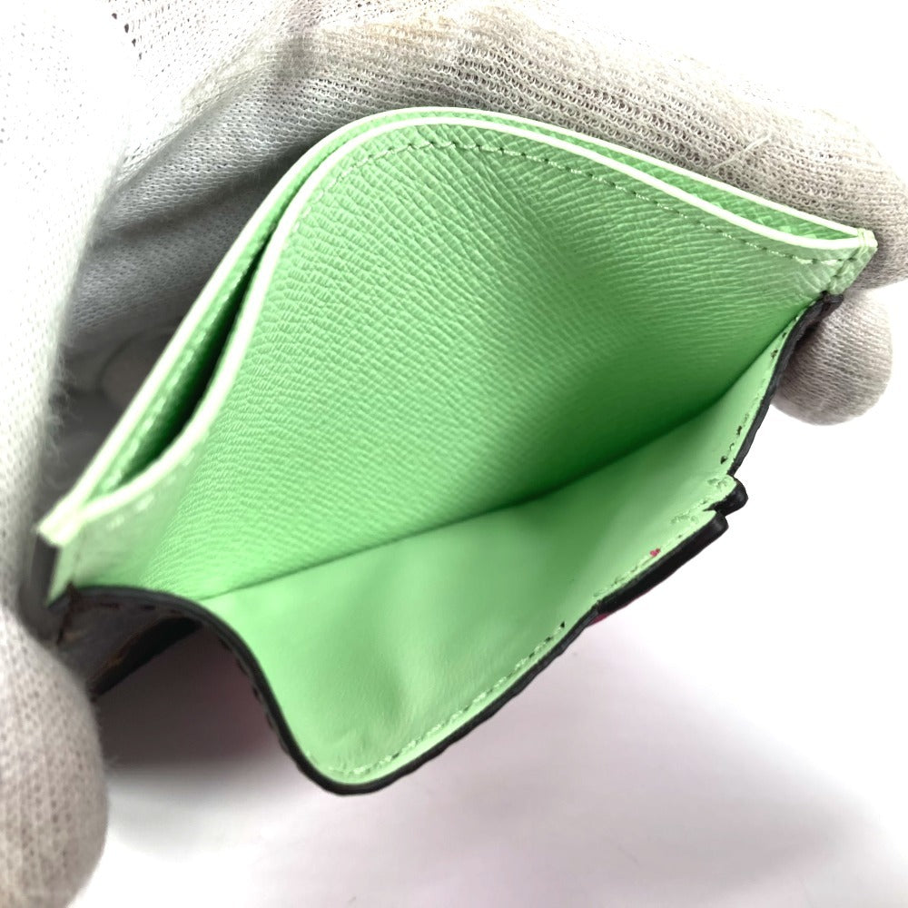 LOUIS VUITTON M13429 村上隆  LV × TM カードケース ポルト カルト・サーンプル チェリーブロッサム 名刺入れ パスケース カードケース モノグラムキャンバス レディース ブラウン - brandshop-reference