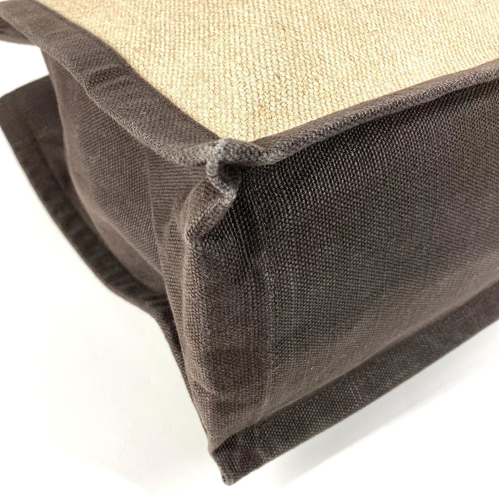 SAINT LAURENT PARIS 631682 RIVE GAUCHE Noé Rive Gauche Tote Bag Shoulder Bag Vertical Tote Handbag Linen Women's Brown