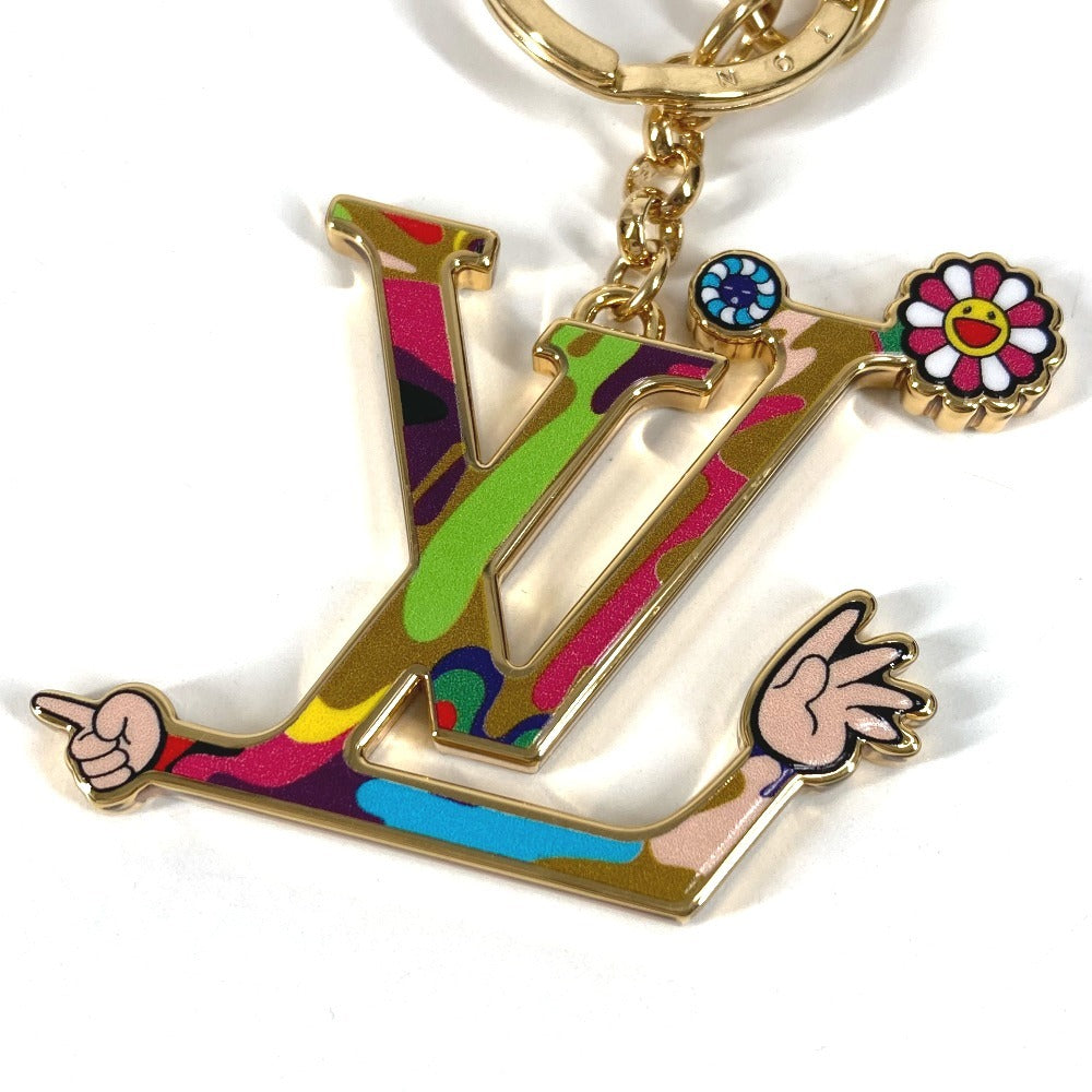 LOUIS VUITTON M02468 LV Logo LV×TM Takashi Murakami Keychain - LV Iconic Superflat Bag Charm Keychain, Metal, Unisex, Multicolor