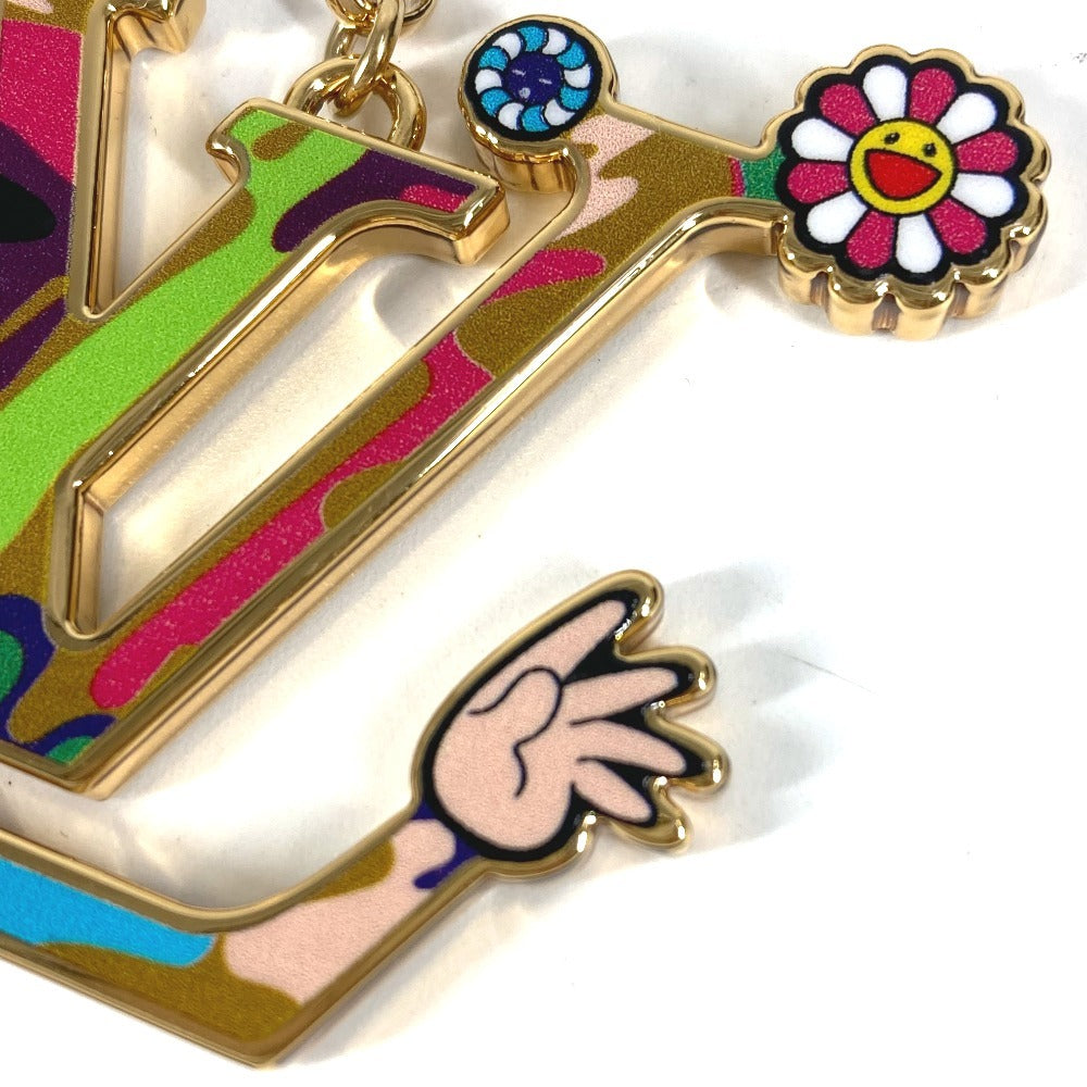 LOUIS VUITTON M02468 LV Logo LV×TM Takashi Murakami Keychain - LV Iconic Superflat Bag Charm Keychain, Metal, Unisex, Multicolor