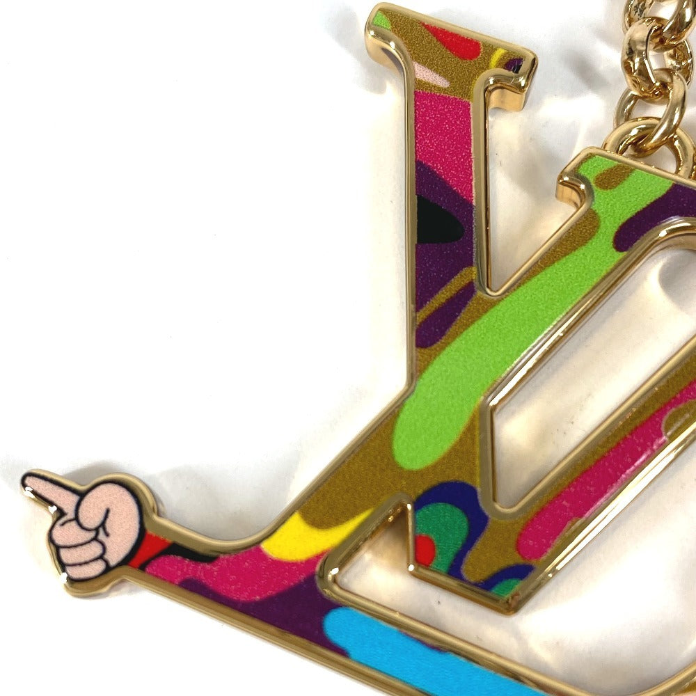 LOUIS VUITTON M02468 LV Logo LV×TM Takashi Murakami Keychain - LV Iconic Superflat Bag Charm Keychain, Metal, Unisex, Multicolor