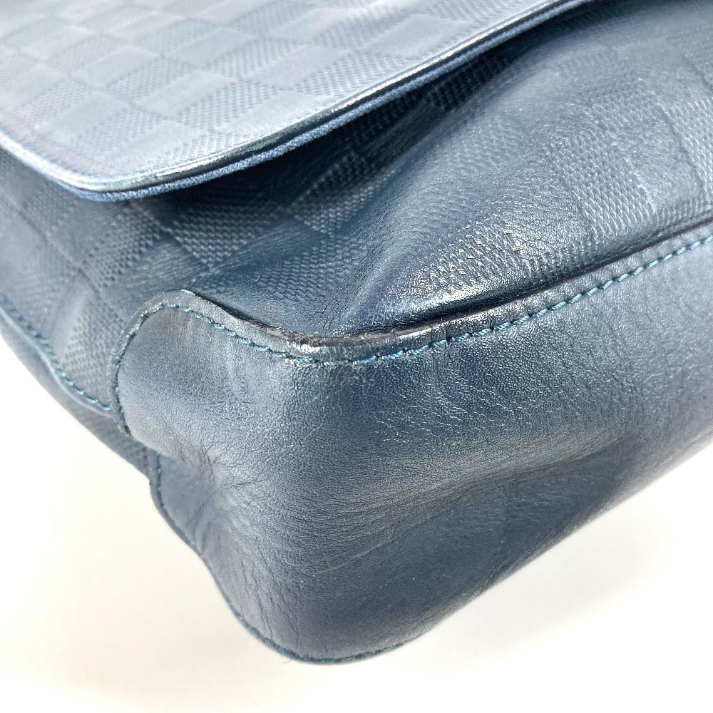 LOUIS VUITTON N41285 Damier Infini District PM Crossbody Flap Messenger Bag/Shoulder Bag in Damier Infini Leather, Unisex, Navy