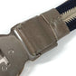 BVLGARI Logo Buckle Belt for Bottoms, Leather/Canvas, Men's, Navy