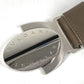 BVLGARI Logo Buckle Belt for Bottoms, Leather/Canvas, Men's, Navy