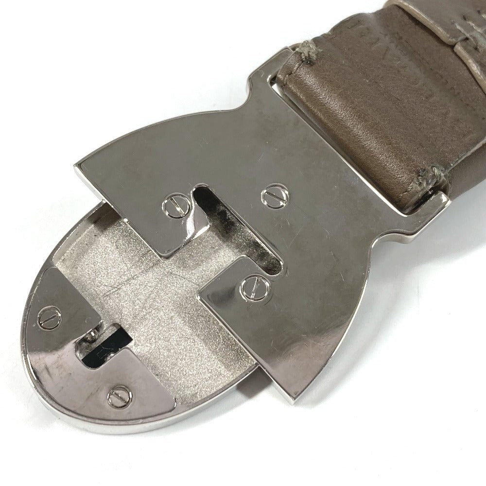 BVLGARI Logo Buckle Belt for Bottoms, Leather/Canvas, Men's, Navy