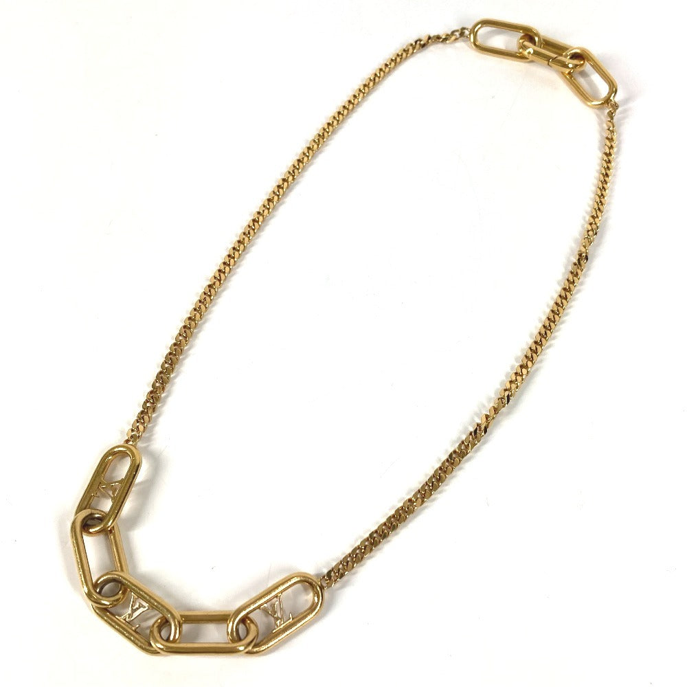 LOUIS VUITTON M00324 LVロゴ コリエシグネチャーチェーンネックレス ジュエリー アクセサリー チェーンネックレス ネックレス メタル ユニセックス ゴールド