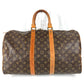 LOUIS VUITTON M41428 Monogram Keepall 45 Travel Bag, Old-Style Boston Bag, Monogram Canvas, Unisex, Brown