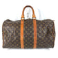 LOUIS VUITTON M41428 Monogram Keepall 45 Travel Bag, Old-Style Boston Bag, Monogram Canvas, Unisex, Brown