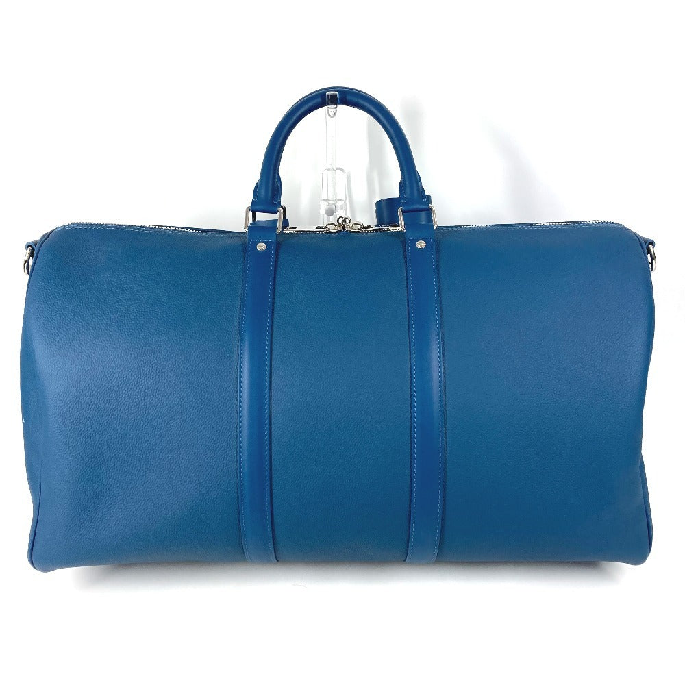 LOUIS VUITTON M23727 LV アエログラム キーポル バンドリエール 50 旅行バッグ トラベルバッグ カバン 2WAYバッグ ショルダーバッグ ボストンバッグ レザー レディース ブルー