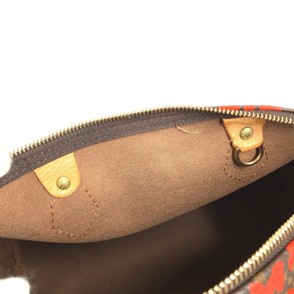 LOUIS VUITTON M93705 Monogram Graffiti Speedy 30 Handbag, Mini Boston Bag, Monogram Graffiti Canvas, Women's, Orange