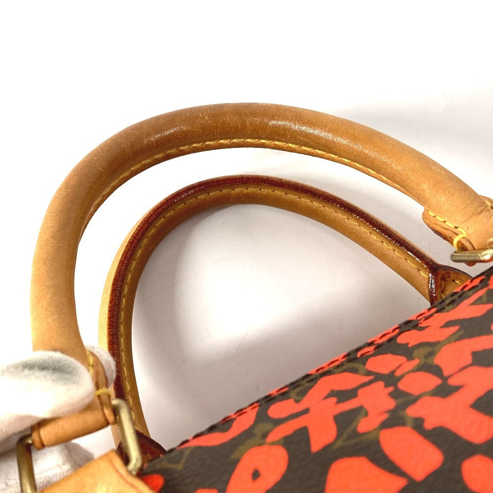LOUIS VUITTON M93705 Monogram Graffiti Speedy 30 Handbag, Mini Boston Bag, Monogram Graffiti Canvas, Women's, Orange
