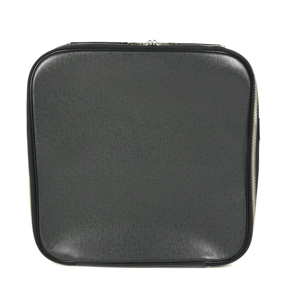LOUIS VUITTON M30762 Taiga Tura 2-Way Bag, Shoulder Bag, Document Bag, Briefcase, Handbag, Business Bag, Taiga Leather, Unisex, Ardoise, Black