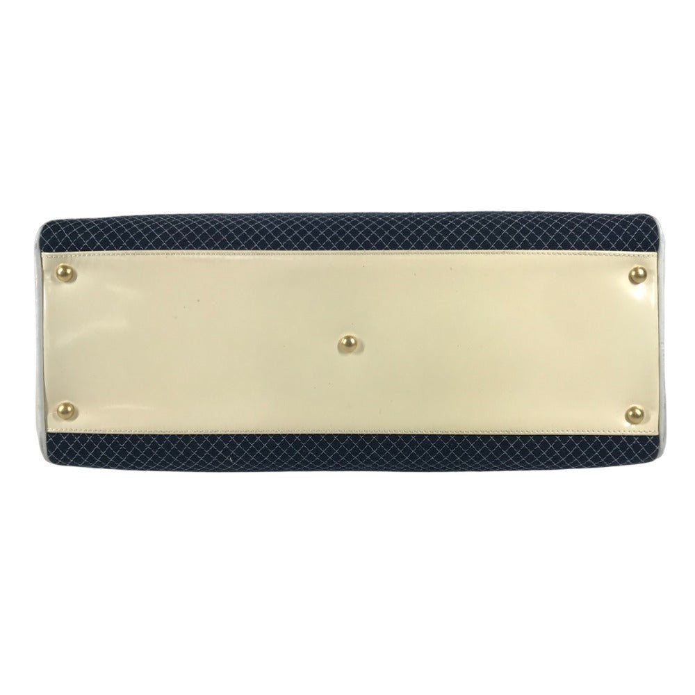 CHANEL CC ココマーク ロゴ キルティング マトラッセ カバン スポーツバッグ ボストンバッグ ショルダーバッグ キャンバス レディース ネイビー