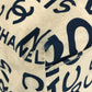 CHANEL Bi-Cea CC Coco Mark Logo Shoulder Bag with Plastic Chain, Tote Bag, Canvas, Women's, White