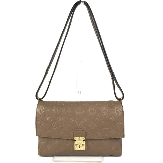 LOUIS VUITTON M40901 モノグラムアンプラント ファシナント カバン 2WAYバッグ ハンドバッグ フラップ 肩掛け ショルダーバッグ モノグラムアンプラントレザー レディース アヴァーヌ ブラウン
