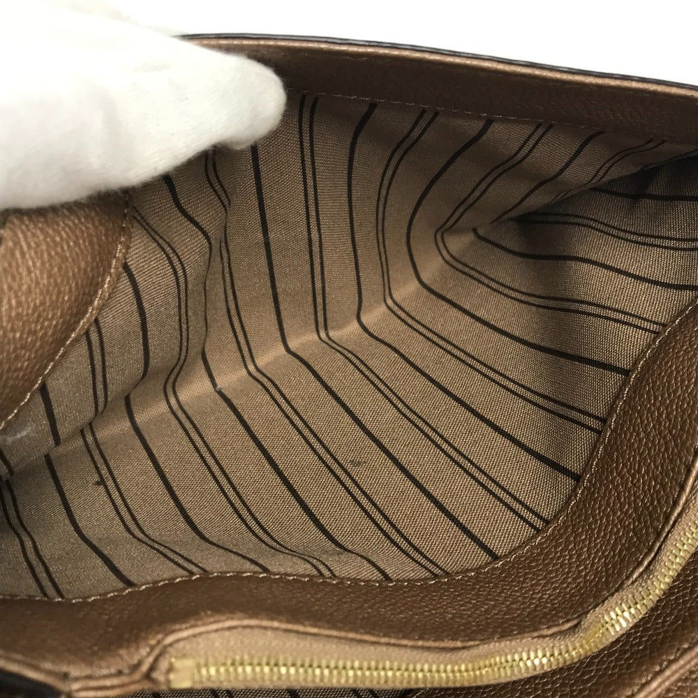 LOUIS VUITTON M40901 モノグラムアンプラント ファシナント カバン 2WAYバッグ ハンドバッグ フラップ 肩掛け ショルダーバッグ モノグラムアンプラントレザー レディース アヴァーヌ ブラウン