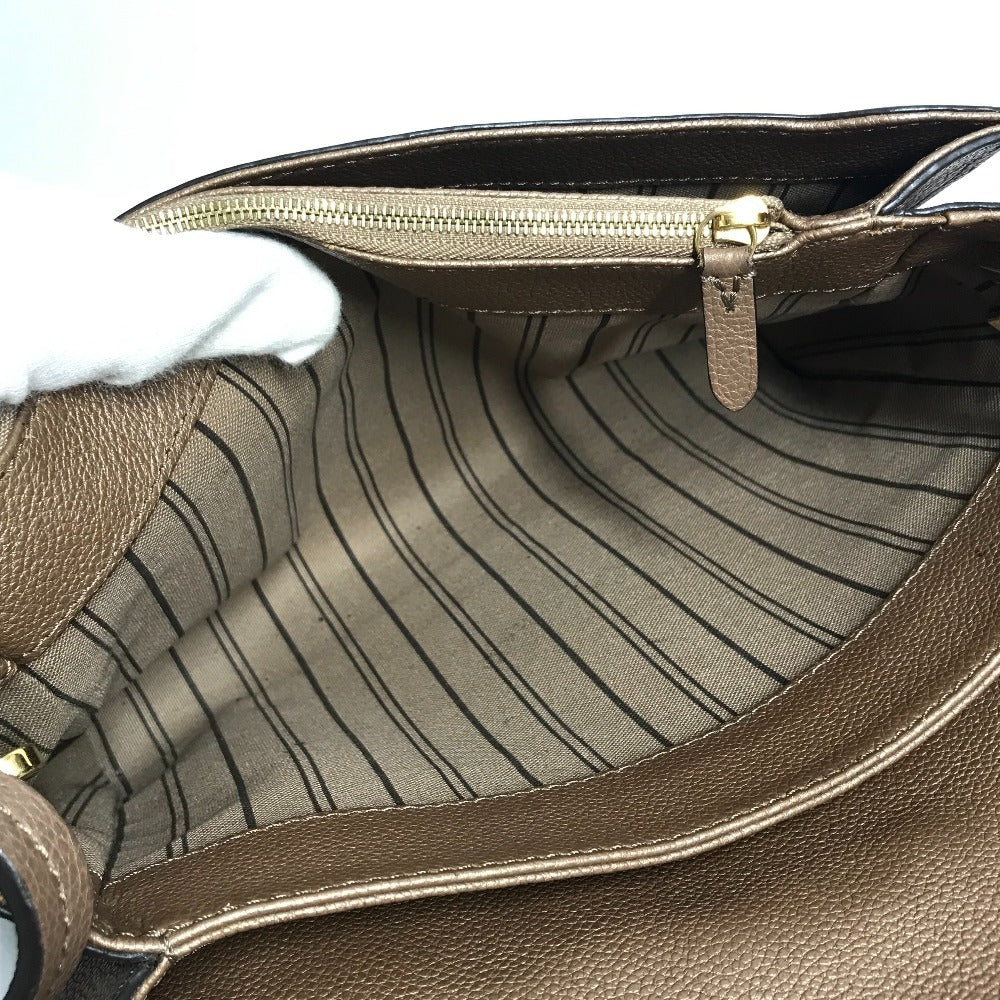 LOUIS VUITTON M40901 モノグラムアンプラント ファシナント カバン 2WAYバッグ ハンドバッグ フラップ 肩掛け ショルダーバッグ モノグラムアンプラントレザー レディース アヴァーヌ ブラウン