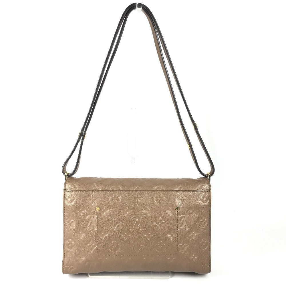 LOUIS VUITTON M40901 モノグラムアンプラント ファシナント カバン 2WAYバッグ ハンドバッグ フラップ 肩掛け ショルダーバッグ モノグラムアンプラントレザー レディース アヴァーヌ ブラウン
