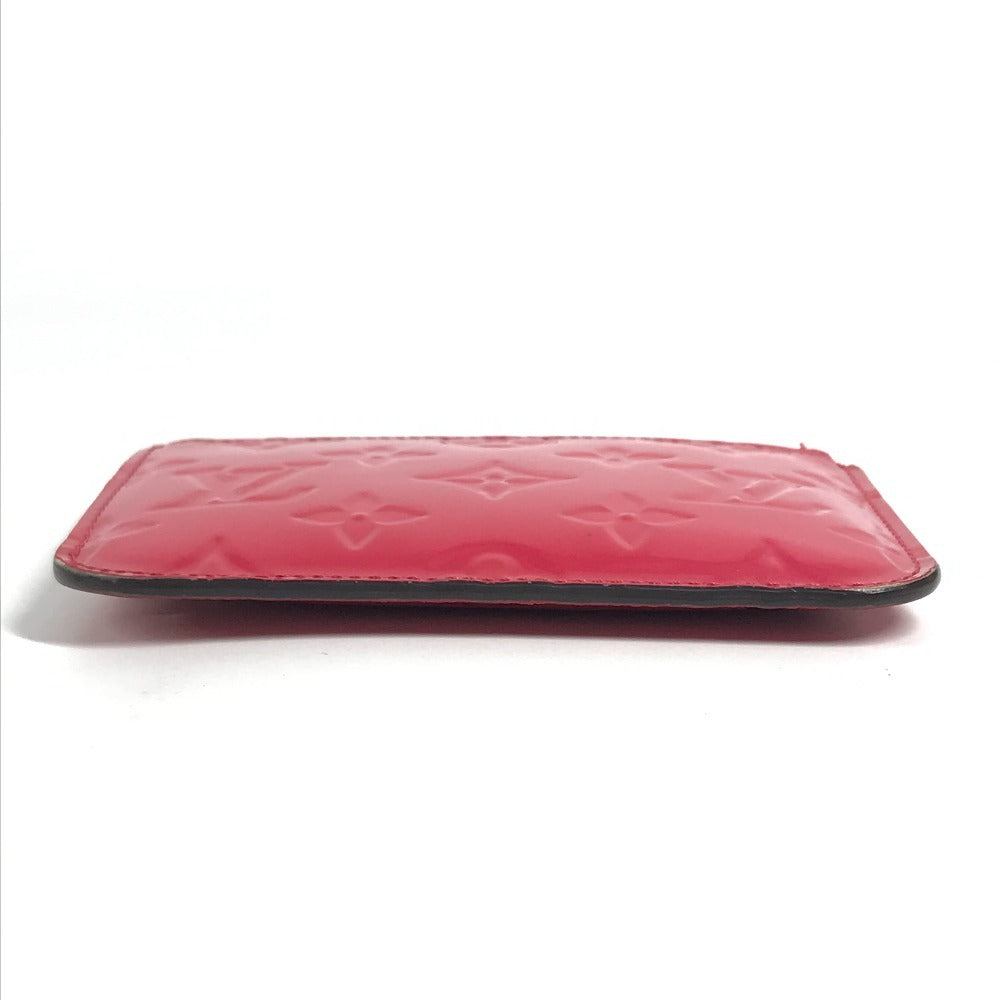LOUIS VUITTON M90312 Monogram Vernis Pochette Cle NM Wallet with Coin Purse and Key Ring, Monogram Vernis Canvas, Unisex, Pink