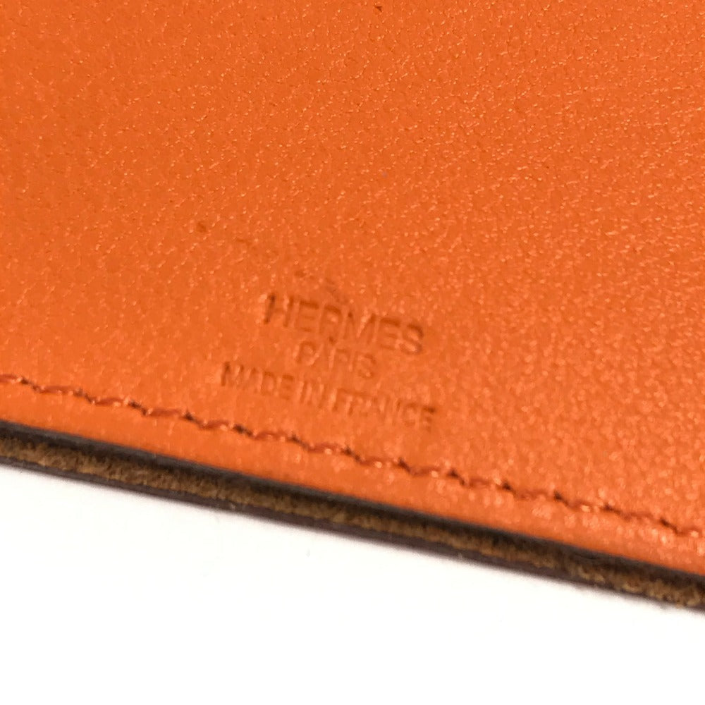 HERMES インテリア カードケース ランプドポッシュ カードライト ポケットライト カード型ライト 2つセット 雑貨 レザー ユニセックス オレンジ