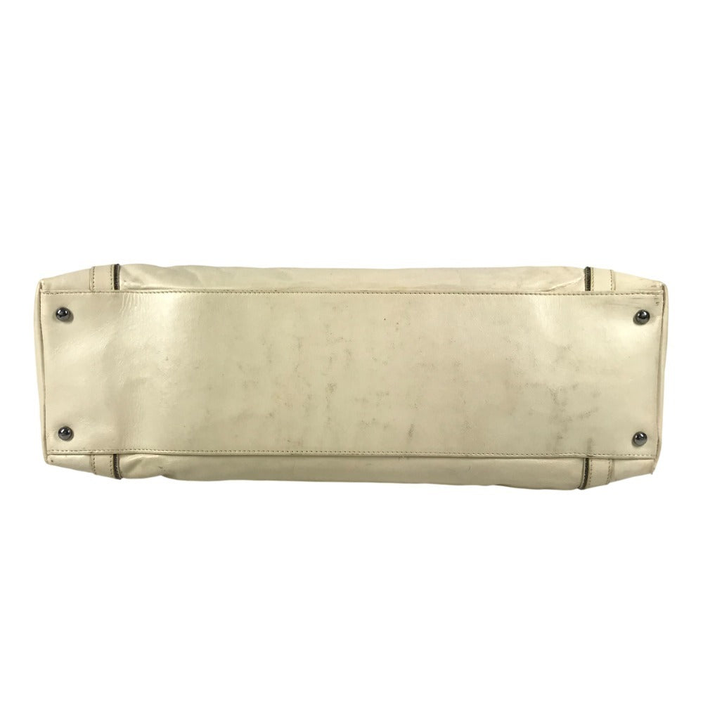 CHANEL CC ココマーク ロゴ チェーンロゴ カバン ミニボストンバッグ ハンドバッグ レザー ユニセックス ホワイト