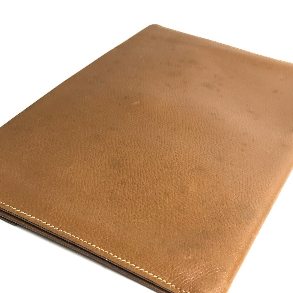 HERMES Hロゴ ヴィンテージ ポシェットリオ ポシェットリオ クラッチバッグ カバン ポーチ セカンドバッグ レザー ユニセックス ブラウン