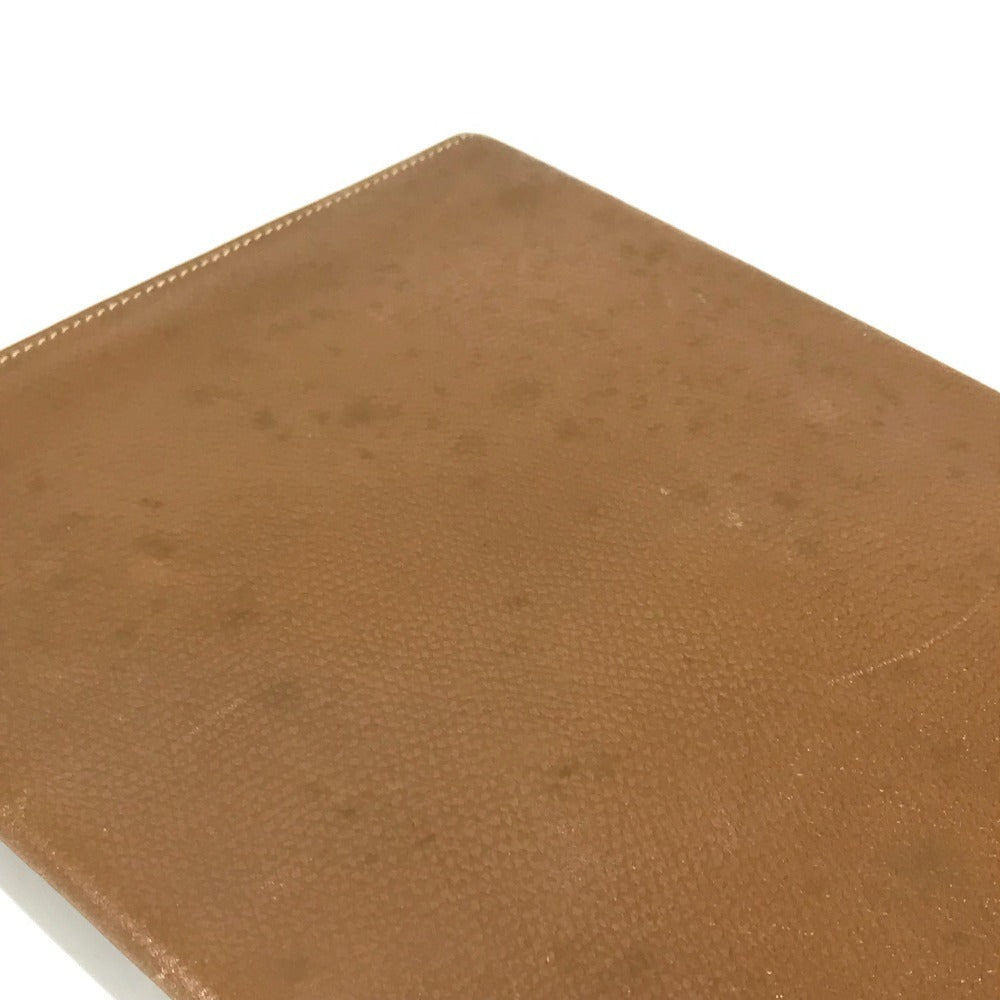 HERMES Hロゴ ヴィンテージ ポシェットリオ ポシェットリオ クラッチバッグ カバン ポーチ セカンドバッグ レザー ユニセックス ブラウン