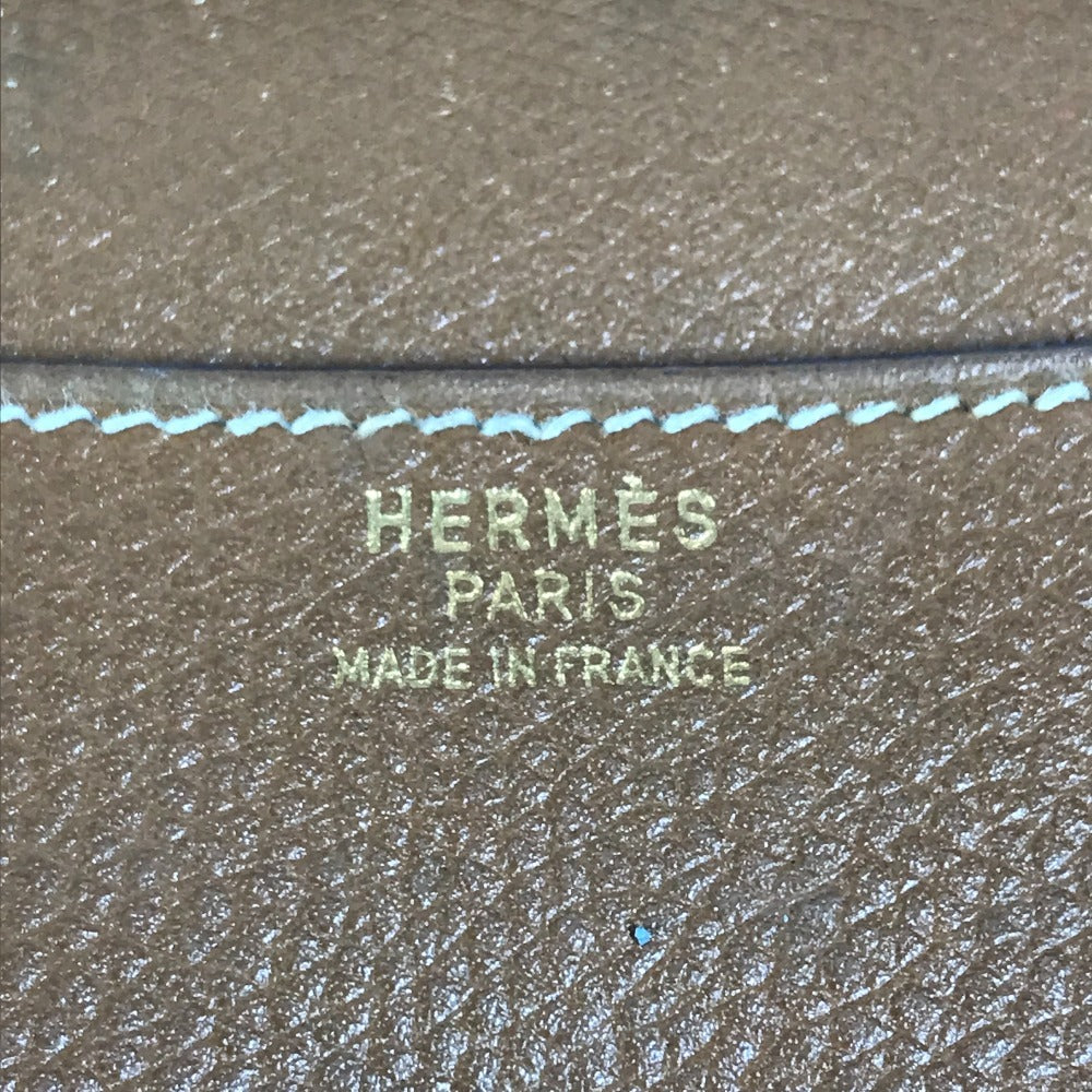 HERMES Hロゴ ヴィンテージ ポシェットリオ ポシェットリオ クラッチバッグ カバン ポーチ セカンドバッグ レザー ユニセックス ブラウン