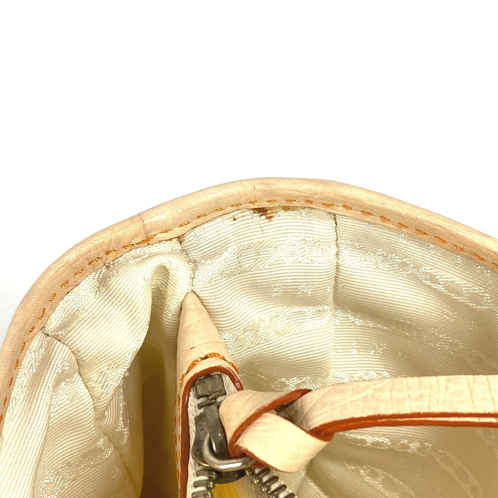 CELINE フリンジ タッセル ロゴ マカダム ブギーバッグ トートバッグ カバン ハンドバッグ レザー/キャンバス レディース オレンジ