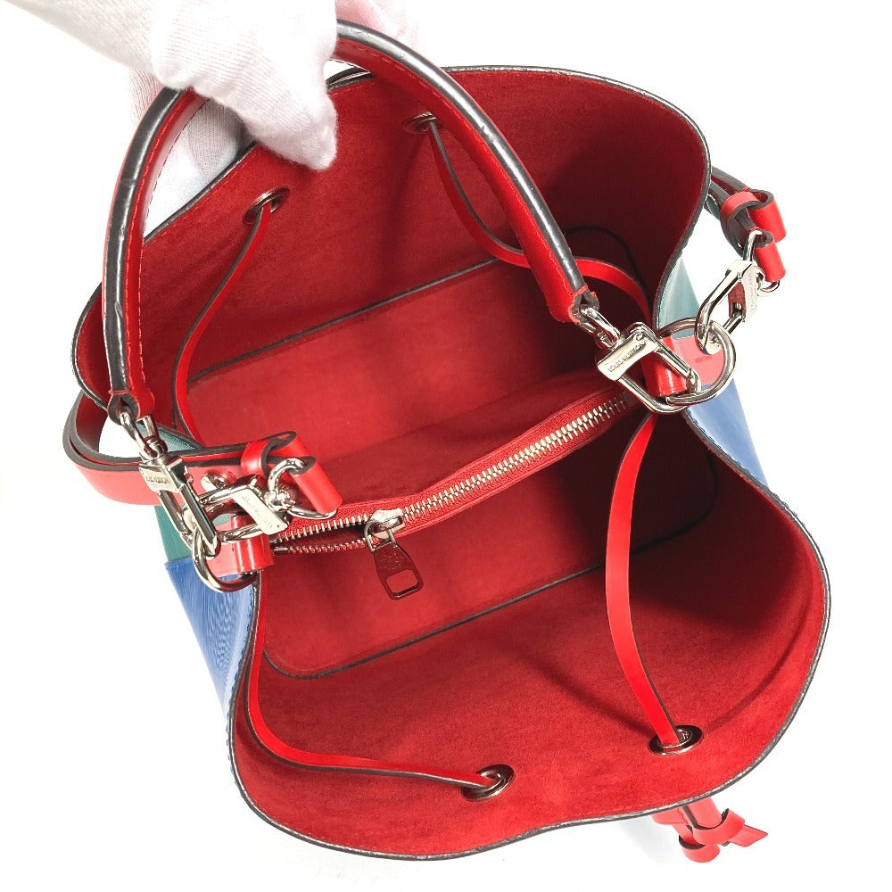 LOUIS VUITTON M55395 Epi NeoNoe Shoulder Bag, Drawstring, Crossbody, Tricolor, Epi Leather, Unisex, Blue