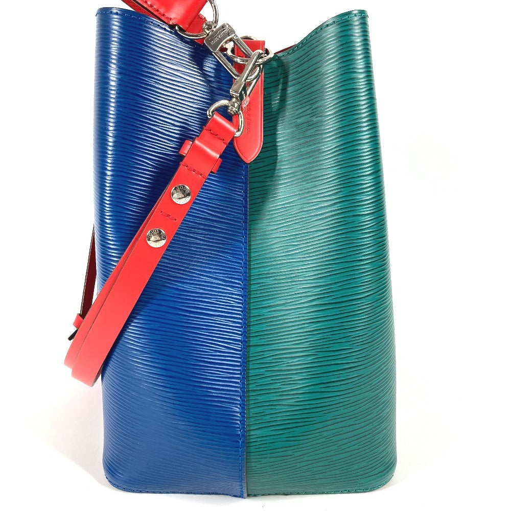 LOUIS VUITTON M55395 Epi NeoNoe Shoulder Bag, Drawstring, Crossbody, Tricolor, Epi Leather, Unisex, Blue