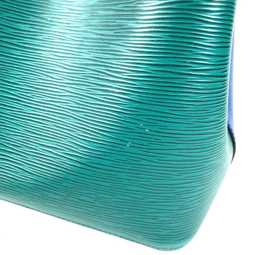 LOUIS VUITTON M55395 Epi NeoNoe Shoulder Bag, Drawstring, Crossbody, Tricolor, Epi Leather, Unisex, Blue