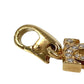 CARTIER Diamond Charm in 18K Gold with 2C Logo, Au750, Unisex, for Necklaces, Pendants, and More.
