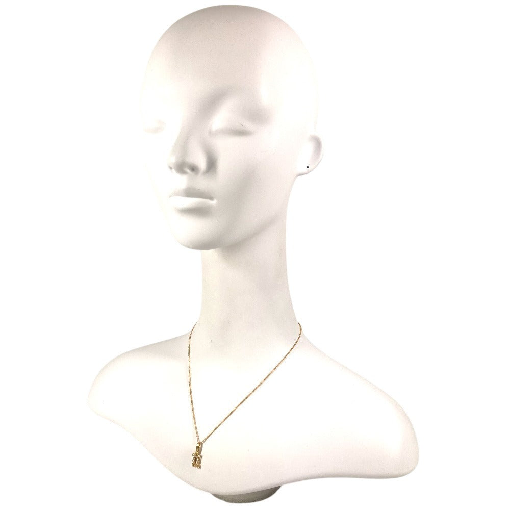 CARTIER Diamond Charm in 18K Gold with 2C Logo, Au750, Unisex, for Necklaces, Pendants, and More.