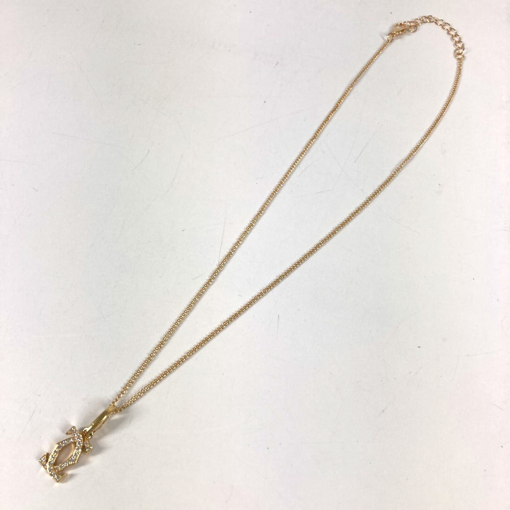 CARTIER Diamond Charm in 18K Gold with 2C Logo, Au750, Unisex, for Necklaces, Pendants, and More.