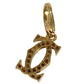 CARTIER Diamond Charm in 18K Gold with 2C Logo, Au750, Unisex, for Necklaces, Pendants, and More.
