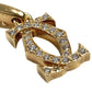 CARTIER Diamond Charm in 18K Gold with 2C Logo, Au750, Unisex, for Necklaces, Pendants, and More.